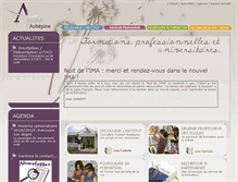 Tablet Screenshot of institut-aubepine.fr